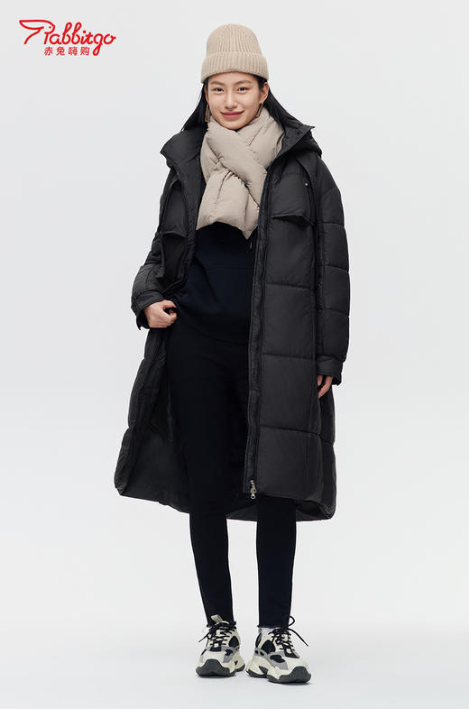 赤兔嗨购爆款羽绒棉服女中长款过膝2024冬季新款韩版棉袄宽松加厚棉衣外套 商品图3
