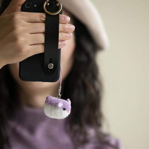 牧衣游 羊毛挂件可爱趣味手机挂件 柚南【不支持会员折】 商品图0