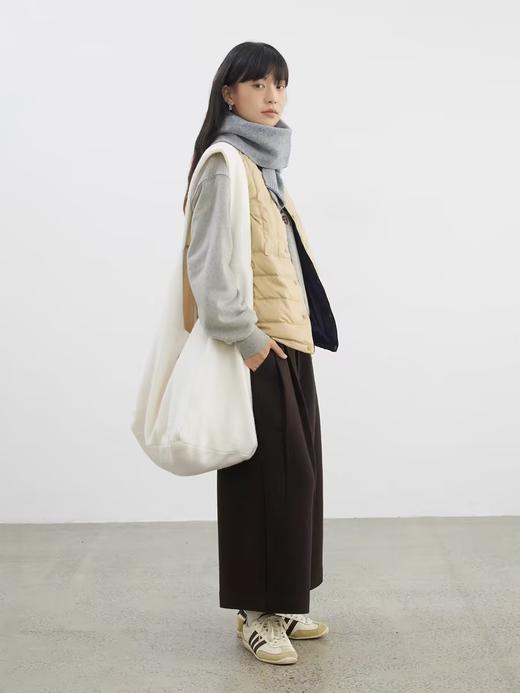 步履不停/4D43127C/A形阔腿裤九分毛呢小个子女裤 商品图2