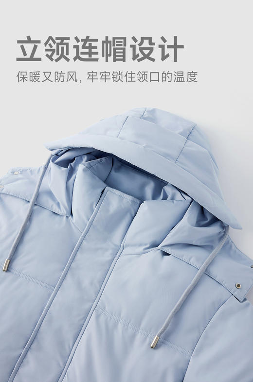 赤兔嗨购2024冬季新款羽绒棉服女短款时尚百搭保暖宽松加厚连帽外套 商品图7