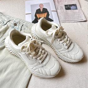 【顺丰包邮】34954 洛诗琳秋季新款时尚羊皮波浪老爹鞋女