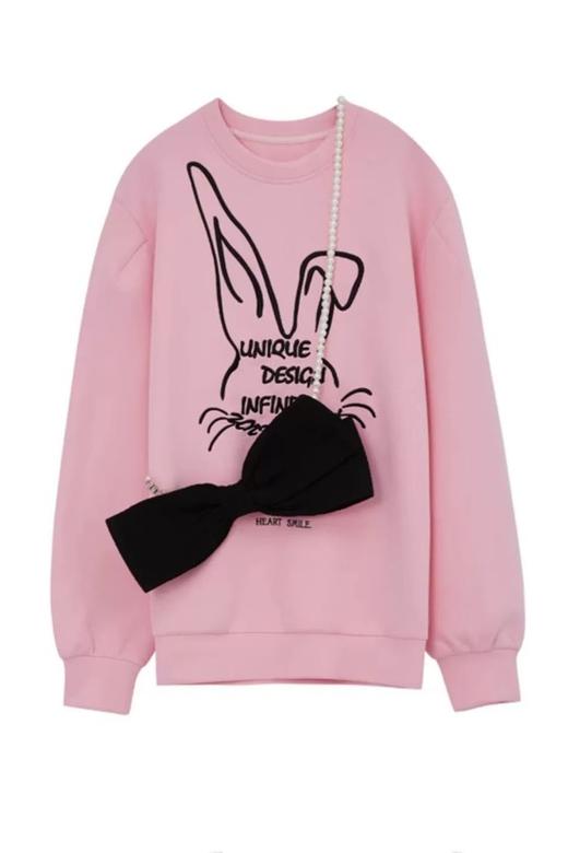 Say Something 俏皮蝴蝶结珍珠链条配饰 19847 商品图5