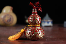 全铜彩色葫芦摆件