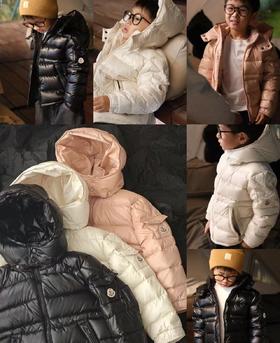 儿童蒙口玛雅珍珠面可擦羽绒服