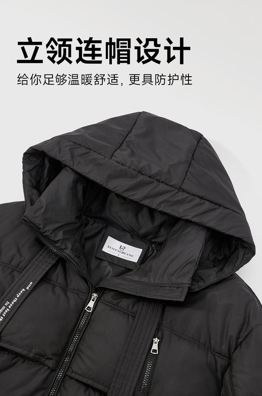 赤兔嗨购爆款羽绒棉服女中长款过膝2024冬季新款韩版棉袄宽松加厚棉衣外套 商品图7