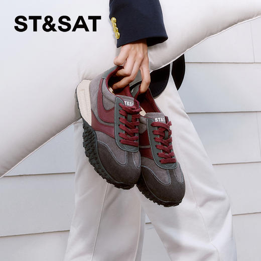 【绒里可选】星期六款休闲运动百搭厚底阿甘鞋SSC3112CKB/SSC411DCUX 商品图3