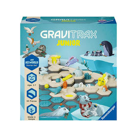睿思GraviTrax 小小世界版极地 重力轨道球 适合年龄3岁+ 交互式轨道 益智玩具 自由组件 发挥想象力 -23864