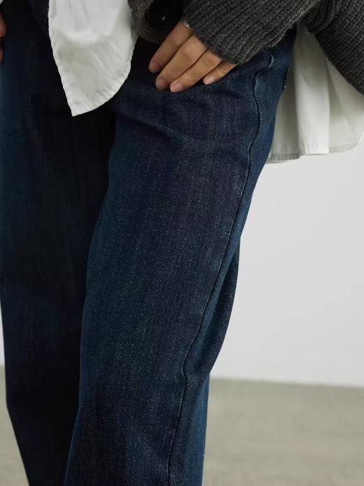 步履不停/4D42088C/磨毛保暖直筒水洗牛仔裤 商品图1