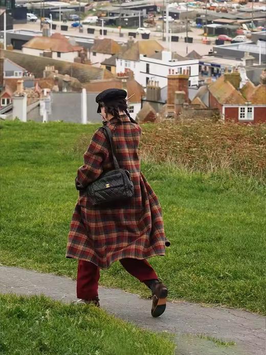 浮生八记/24C127/正反两穿羊毛复古英伦翻领双面呢大衣 商品图1