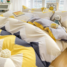 加倍生活 印花四件套 AB版设计 亲肤柔软四季通用 48小时发货