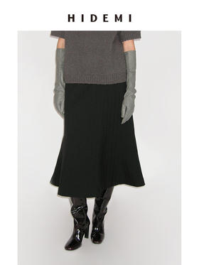 HIDEMI极简立体剪裁设计感显瘦气质感鱼尾半身裙