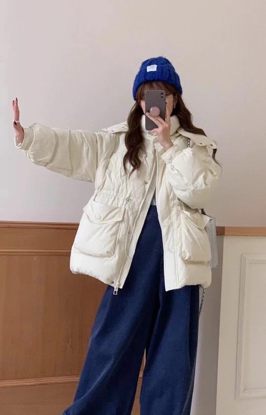 【YW】无忧购韩版收腰显瘦包扣休闲百搭羽绒服外套24028# 商品图0