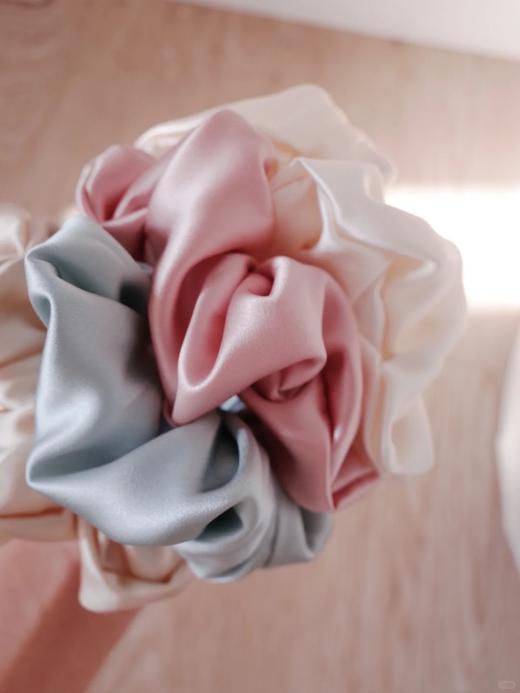 💰29抢章小蕙、刘亦菲的养发秘诀！【30姆米重磅SLIP真丝发圈】一边睡觉一边护发💕甄选6A级桑蚕丝❗️头发无静电 不打结、被压断，隔天还能get自然波浪卷发👩🦱 商品图14