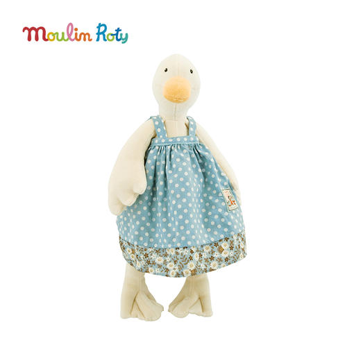 Moulin Roty 大号小兔希尔 法式玩偶 适合年龄0岁+ 原创故事形象 进口面料 农场大家庭系列 法国品牌 632107 商品图4