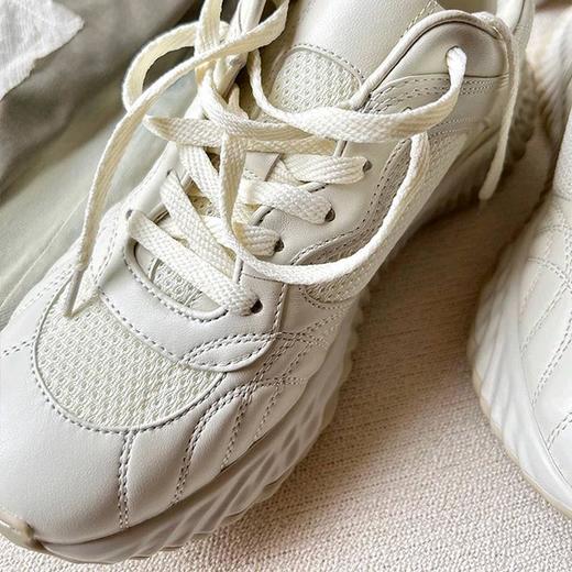 【顺丰包邮】34954 洛诗琳秋季新款时尚羊皮波浪老爹鞋女 商品图4