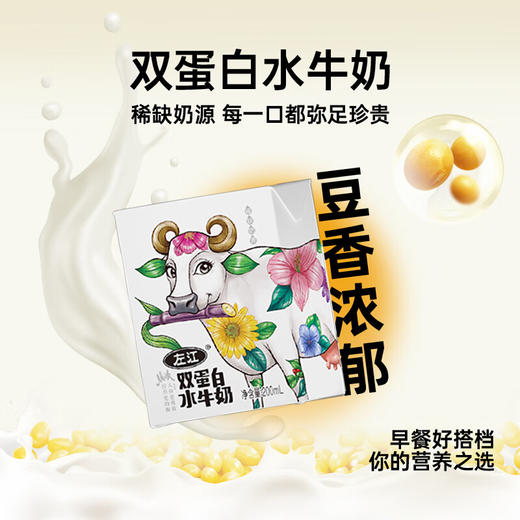 【鼎】左江双蛋白水牛奶200ml*8盒/箱 商品图2