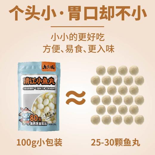 富煌三珍 有鱼妖清江小鱼丸100g*8 淡水鱼丸 配料干净 48小时发货 商品图4
