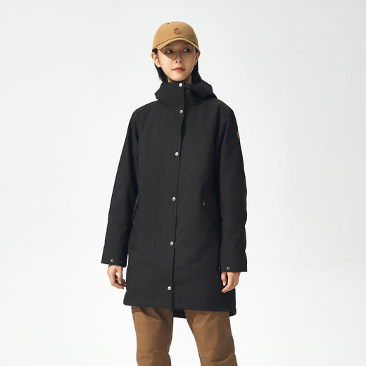 北极狐 三合一防水冲锋衣2024中长款保暖防风派克大衣两件套84131 商品图3