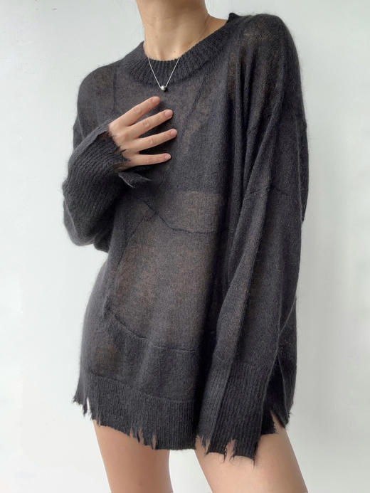 Lynn Gong｜沙丘碎边马海毛针织衫 商品图8