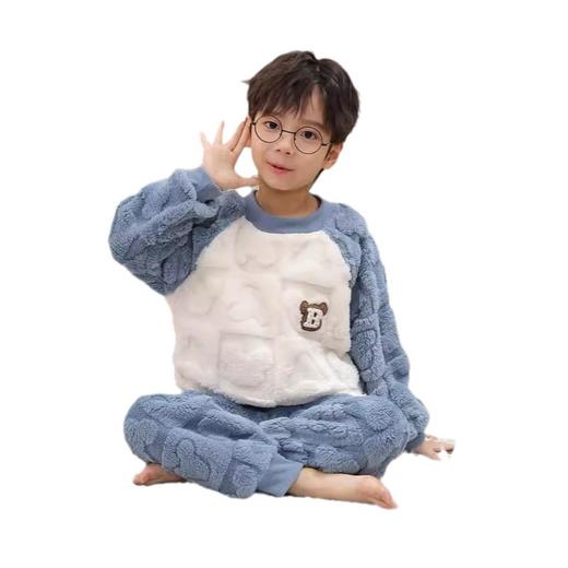 秋冬季法兰绒新款儿童家居服套装   A-5762 商品图4