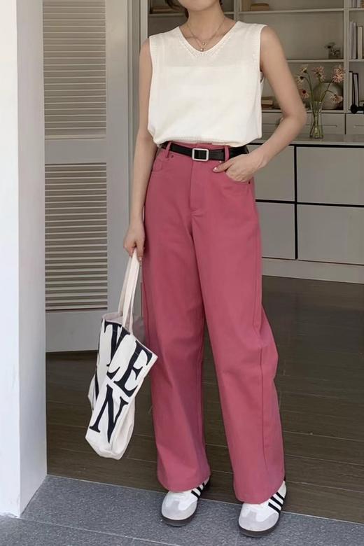 Say Something 黑色皮质基础腰带 18236 商品图1