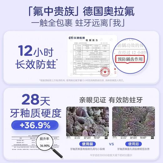 3-12岁（草莓味）50g兔头妈妈奥拉氟儿童防蛀牙膏 商品图1