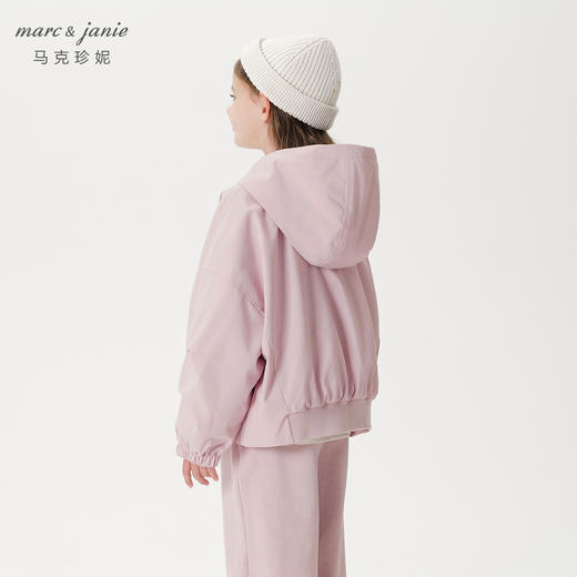 马克珍妮女童城市户外机能防风外套夹克儿童软壳衣秋装新款241236 商品图3