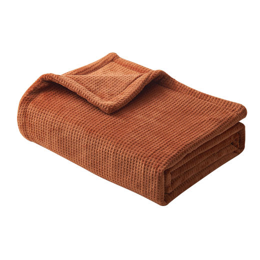 【一毯多用 舒适又保暖】forestlife华夫格暖身毯 4档温控 法兰绒升级双面12H断电 高温除螨 双排纽扣设计可披肩/可拆卸水洗/可披/可盖 办公室/卧室/沙发 机洗手机兼用 商品图5