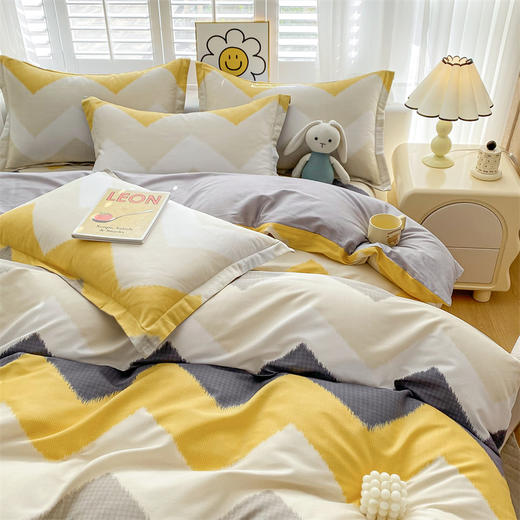 【品牌直发】加倍生活 全棉印花四件套  AB版设计 亲肤柔软 吸湿透气 四季通用 商品图5