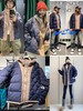 THE 22ss Logo刺绣隐藏式拉链拼色保暖休闲连帽羽绒服 商品缩略图0