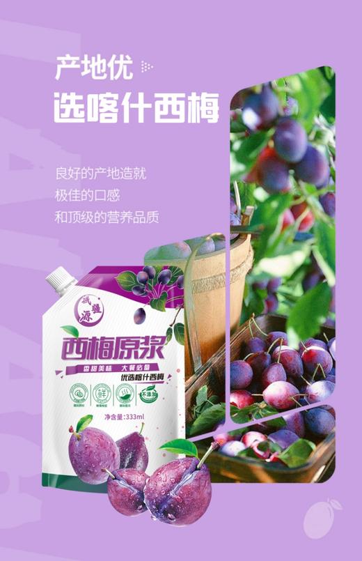 【严选】新疆域疆源西梅原浆礼盒装 6袋/333ml  （厂家直发） 商品图0