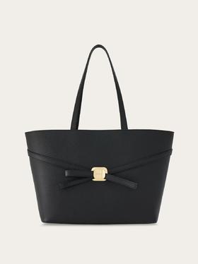FERRAGAMO-新版Vara铭牌购物袋（中号）