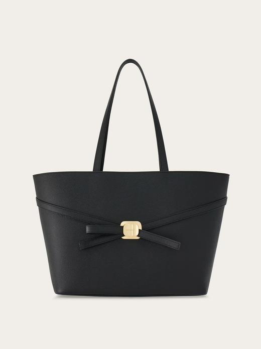 FERRAGAMO-新版Vara铭牌购物袋（中号） 商品图0