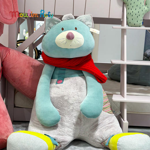 Moulin Rotu 巨型绿灰石小猫玩偶 法式玩偶 适合年龄3岁+ 不一样的小猫系列 660049 商品图5