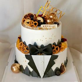 【绅士蛋糕】💕领结蛋糕双层创意