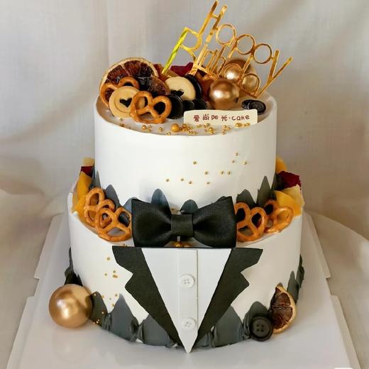 【绅士蛋糕】💕领结蛋糕双层创意 商品图0