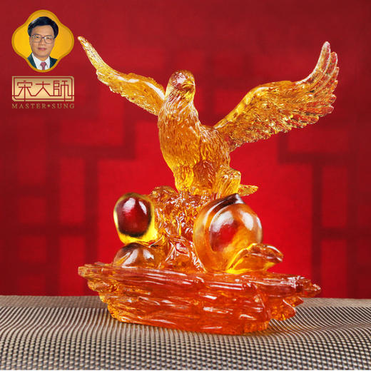 宋韶光大师新款 大展鸿图 财富古法琉璃摆件礼品饰物 商品图1