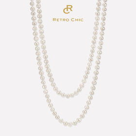 【金靖同款】苏托儿二号天然珍珠项链（7mm，160cm）