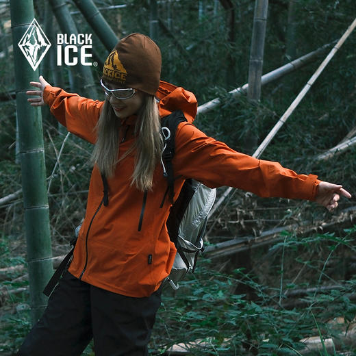 24秋冬新款黑冰户外御山者保暖冲锋衣男女款连帽外套防风防水2301 商品图2