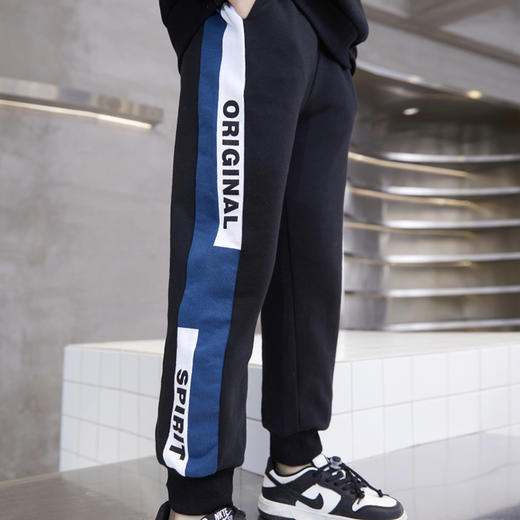 男大童加绒运动裤冬季男童裤子秋冬款儿童棉裤加厚休闲裤冬装卫裤 商品图4