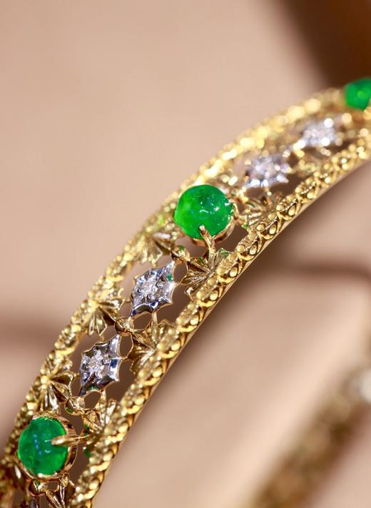 1.39ct蛋面祖母绿手镯 商品图3