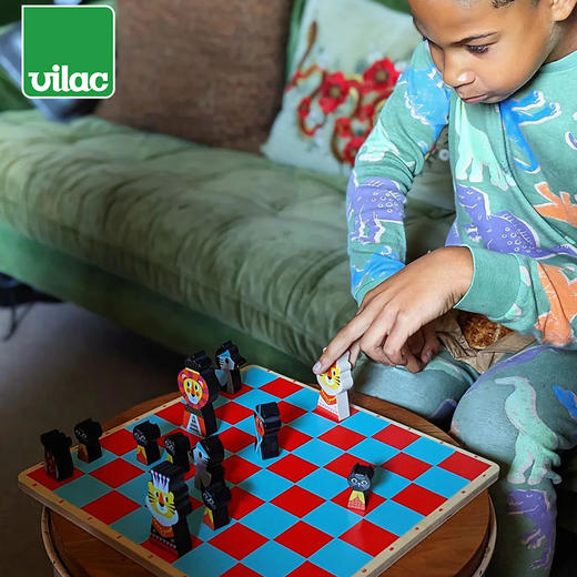 Vilac 国际象棋 桌游 适合年龄6岁+ 促进大脑发育 法国游戏 V7721 商品图4