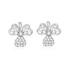 卡蒂罗/KADER 三叶心愿耳钉 幸运三叶草时尚简约养耳洞纯银耳饰 精致小巧甜美可爱睡觉免摘配饰 925银 商品缩略图2