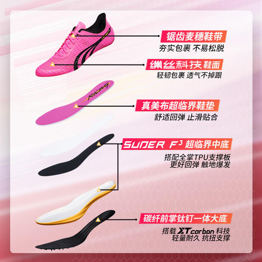 多威应龙PRO田径专业竞速鞋男女跑步钉鞋PD94298 商品图1