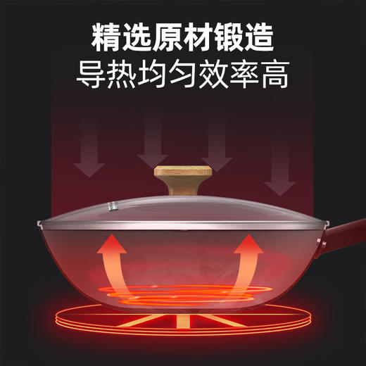 【6F】多样屋悦味轻便铁锅炒锅家用无涂层轻巧炒菜锅燃气灶电磁炉适用 带盖 商品图4