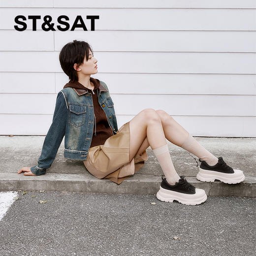 【绒里可选】星期六简约时尚百搭厚底运动鞋SSC3112CIY/SSC411DCW8 商品图1
