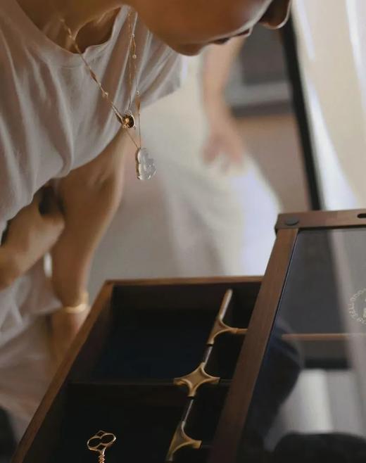 高冰种白翡小佛一体链 商品图6