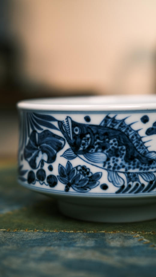 【元岚堂】仿元青花鱼藻建水 商品图2