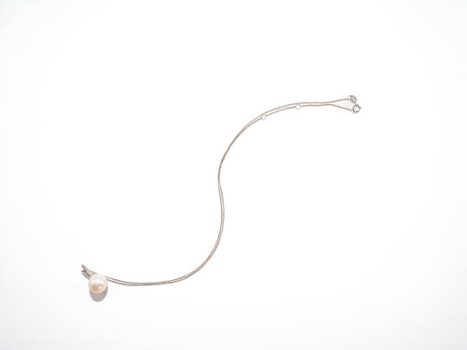 【推荐款】K白镶钻珍珠吊坠 | K金镶钻扣珍珠10.5mm 商品图2