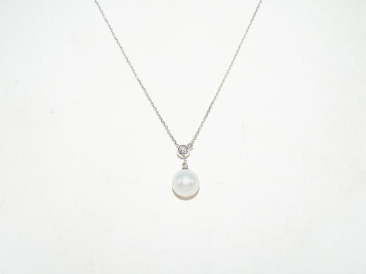 【推荐款】K白珍珠项链 | K金低调时尚 | 珍珠9mm 商品图0